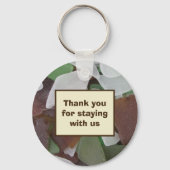 ハウスレンタルバケーションホームシーガラスゲスト鍵 キーホルダー (正面)