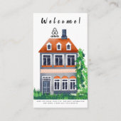 ハウスレンタル写真とロゴエアブロブ 名刺 (正面)