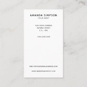 ハウスレンタル写真とロゴエアブロブ 名刺 (裏面)