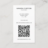 ハウスレンタル写真とロゴエアーブンQR 名刺 (裏面)