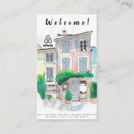 ハウスレンタル写真とロゴエアーブンQR 名刺