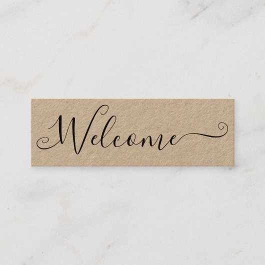 ハウスレンタル抱き枕QRウェルカムカード スキニー名刺 (正面)