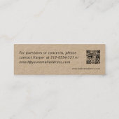 ハウスレンタル抱き枕QRウェルカムカード スキニー名刺 (裏面)