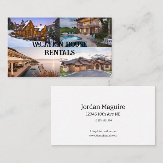 ハウスレンタル 名刺 (正面/裏面)