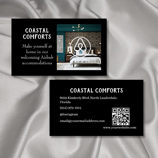 ハウスレンタルAirbnb QRコード |説明の確認 名刺