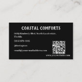 ハウスレンタルAirbnb QRコード |説明の確認 名刺 (裏面)