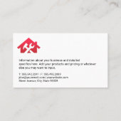 ハウスレンチとハンマーロゴ 名刺 (裏面)