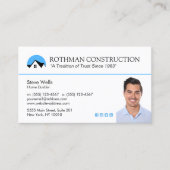 ハウスロゴ建築フォト名刺の追加 名刺 (正面)