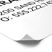 ハウスロゴ | のこぎり ポスター (角)