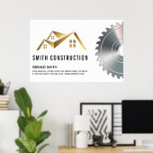 ハウスロゴ | のこぎり ポスター (ホームオフィス)