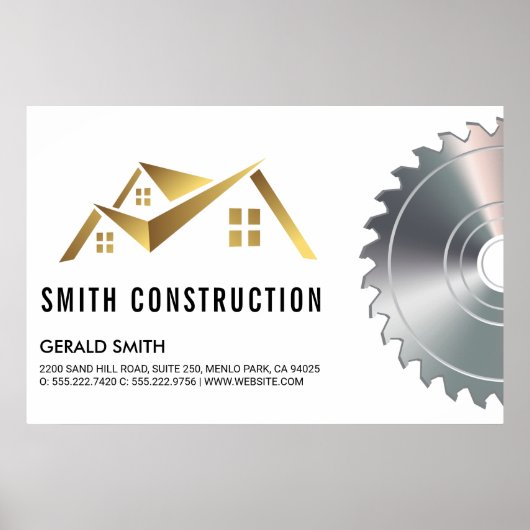 ハウスロゴ | のこぎり ポスター (正面)