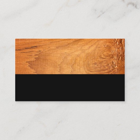 ハウスロゴ | ウッド 名刺 (裏面)