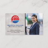 ハウスロゴ |ビジネスウーマン 名刺 (正面)