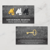 ハウスロゴ | レザー 名刺 (正面/裏面)