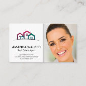 ハウスロゴ |不動産仲介業者写真 名刺 (正面)