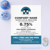 ハウスロゴ、不動産仲介業者、不動産エージェン広告ト チラシ (シングル)