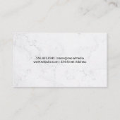 ハウスロゴ |大理石背景 名刺 (裏面)