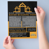 ハウスロゴ、建物会社、ビルダーズ広告ズ チラシ (手)