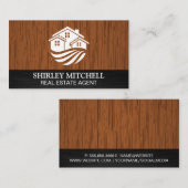 ハウスロゴ |木材 名刺 (正面/裏面)