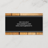 ハウスロゴ |木目 名刺 (裏面)