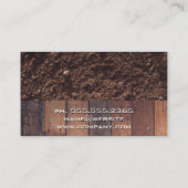 ハウスロゴ |木製のボードと土 名刺 (裏面)