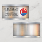 ハウスロゴ |金属工業 名刺 (正面/裏面)