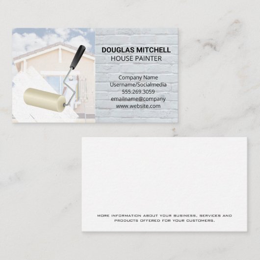 ハウスロー絵を描ラ | 元請負人 名刺 (正面/裏面)