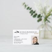 ハウスロ実在ゴエステートエージェント追加フォトビジネス 名刺 (スタンド正面)