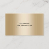 ハウスロ実在ゴエステートブラック&金ゴールド不動産仲介業者写真 名刺 (裏面)