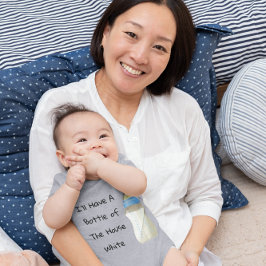 ハウスワインのボトルください、面白い少年たち ベビーボディスーツ