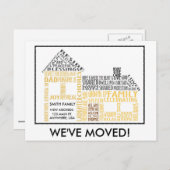 ハウスワードアート,引っ越しました 案内ポストカード (正面/裏面)