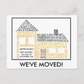 ハウスワードアート，引っ越しました 案内ポストカード (正面)