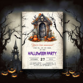 ハウス不気味スカルパンプキンスハローウィンパーティ 招待状