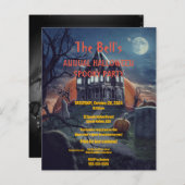 ハウス不気味ハローウィンパーティ招待状 (正面/裏面)