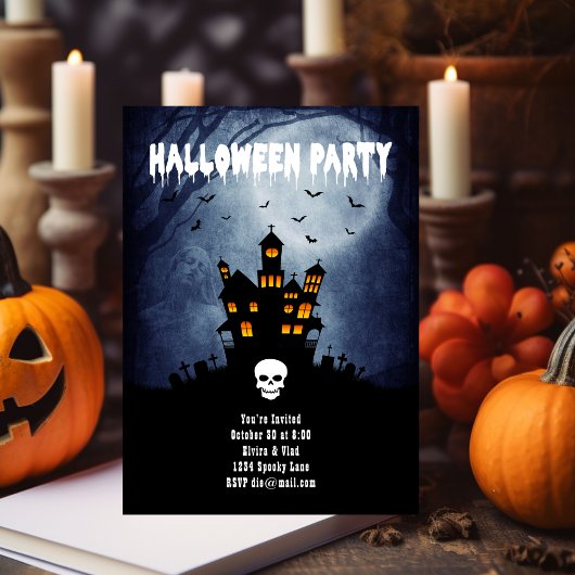 ハウス不気味幽霊のよく出るウィズブルー幽霊 エンクロージャーカード