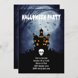 ハウス不気味幽霊のよく出るウィズブルー幽霊 招待状