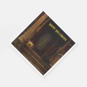 ハウス不気味幽霊のよく出るポーチ スタンダードランチョンナプキン (角)