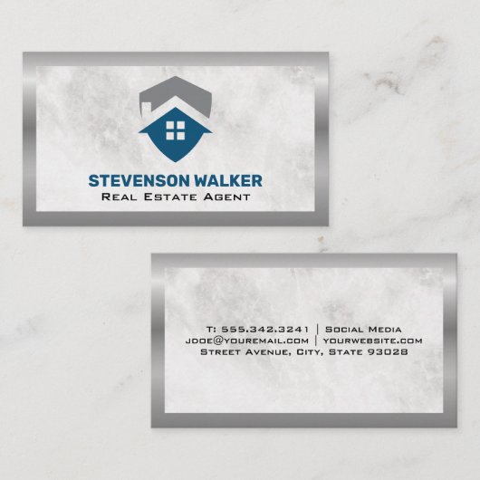 ハウス実在エステートロゴ 名刺 (正面/裏面)