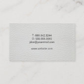 ハウス実在エステート | ホワイトレザー | QRコード 名刺 (裏面)