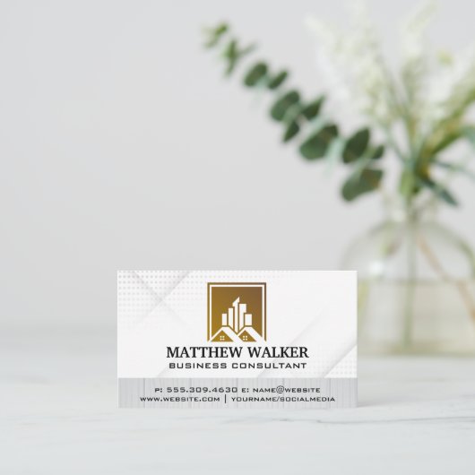 ハウス実在エテート |商用プロパティ 名刺 (スタンド正面)