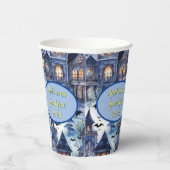 ハウス幽霊のよく出るこうもりカスタムハロウィーン紙カップ 紙コップ (右)