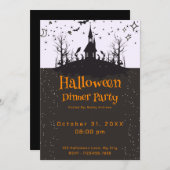 ハウス幽霊のよく出るこうもりスターズハロウィンディナーパーティー 招待状 (正面/裏面)