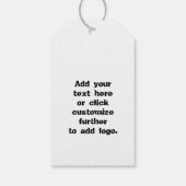 ハウス幽霊のよく出るハッピーハローウィンバイポップ・アートの ギフトタグ (裏面)