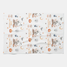 ハウス幽霊のよく出るハッピーハローウィン キッチンタオル