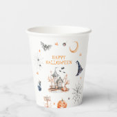 ハウス幽霊のよく出るハッピーハローウィン 紙コップ (裏面)