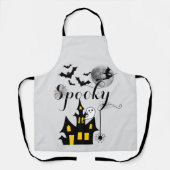 ハウス幽霊のよく出るハローウィンパーティ不気味 エプロン (正面)