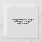 ハウス幽霊のよく出るハローウィンパーティ不気味 カード (裏面)