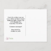 ハウス幽霊のよく出るハローウィンパーティ招待状 インビテーションポストカード (裏面)