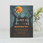 ハウス幽霊のよく出るハローウィンパーティ招待状 招待状 (スタンド正面)