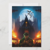 ハウス幽霊のよく出るハローウィンパーティ招待状 招待状 (裏面)